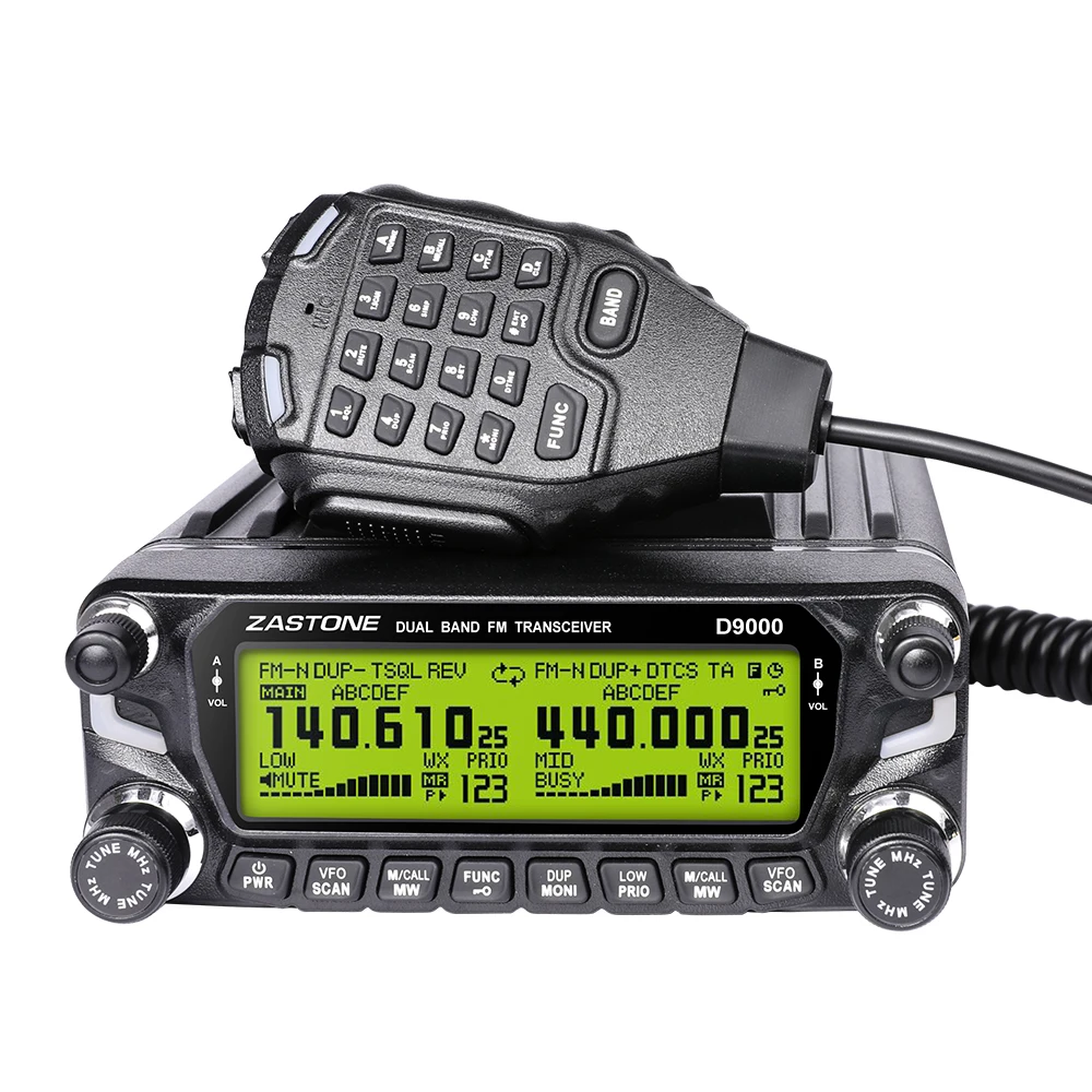ZASTONE D9000 Car Walkie Talkie 40W Mobile Radio Vehicle Dual Band Car Interphone Receiving Aviation Frequency enlarge