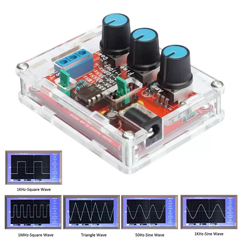 

XR2206 Function Signal Generator Output 1 HZ-1 MHZ Adjustable Frequency And Amplitude With Wide Power Supply Range