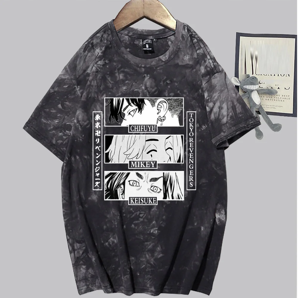 

Футболка Мужская/женская с японским аниме «Токийский призрак», милая блузка в стиле Харадзюку, топ в стиле унисекс, лето