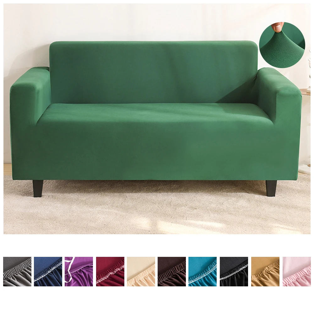 

1/2/3/4Seater Sofa Cover Super High Elastic Solid Color Sofa Covers for Living Room L Shape Corner Couch Cover Stretch Slipcover