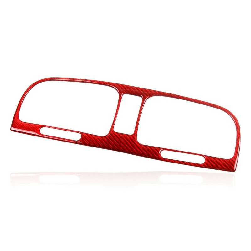 

Console Air Vent Panel Cover Frame Trim Sticker Carbon Fiber for Golf 6 MK6 2008 2009 2010 2011 2012 (Red)