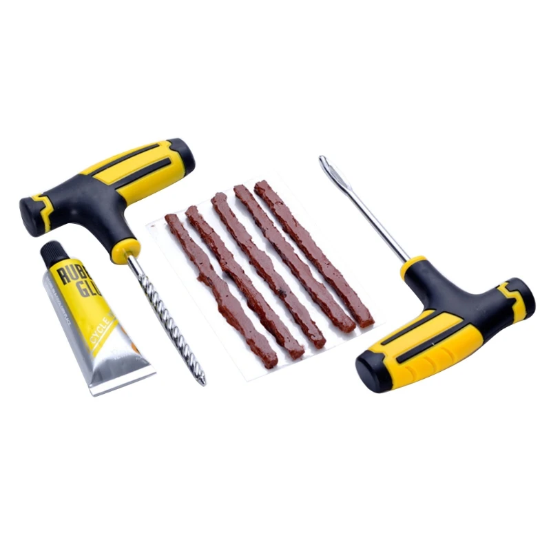 

Full Set Emergency Puncture Vacuum Repair Kit Wheel Tyres Car Bus Fast