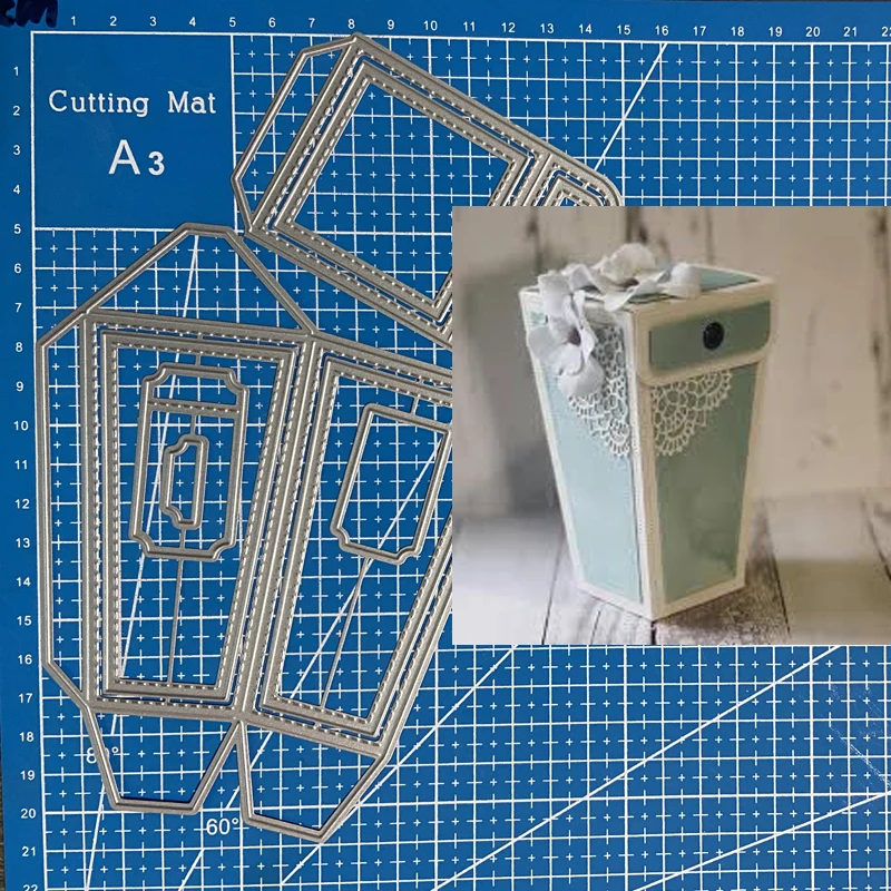 

Lucky Goddess Metal Cutting Dies Popcorn Box diy Scrapbooking Photo Album Decorative Embossing Paper Card Crafts Die