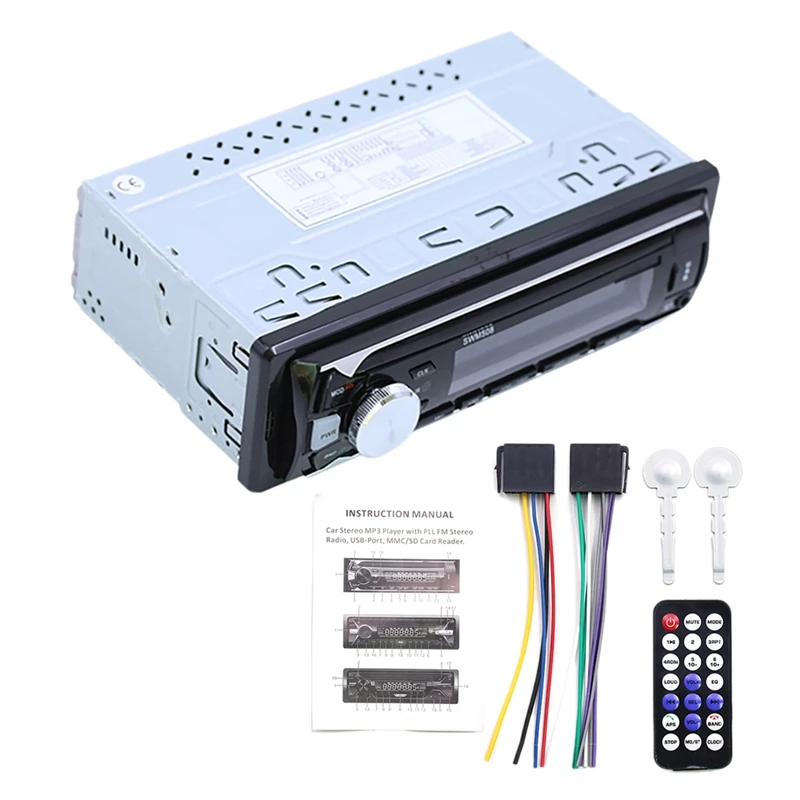 

Автомобильный Универсальный Bluetooth U-диск 1Din для классических автомобилей 12 В/TF-карта/AUX/FM-радио, аудио стерео MP3-плеер ISO для автомобиля