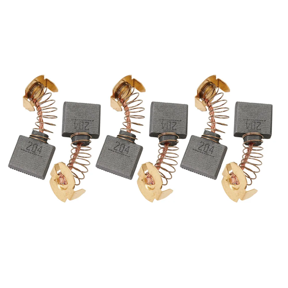 6 шт. угольные щетки 18*16*7 мм запасные части GA9050 GA9067 9069 CB204 CB-204 угловые шлифовальные