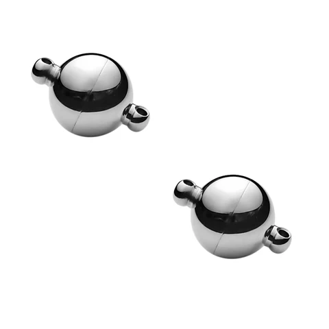 Магнитные застежки из нержавеющей стали для бижутерии, 2 шт.