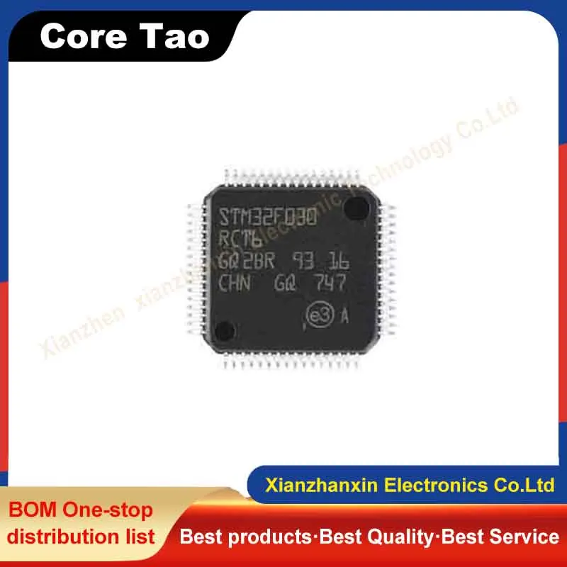 1 ~ 5 шт./лот STM32F030RCT6 STM32F030 030RCT6 LQFP64 32-битные микроконтроллеры новые и оригинальные