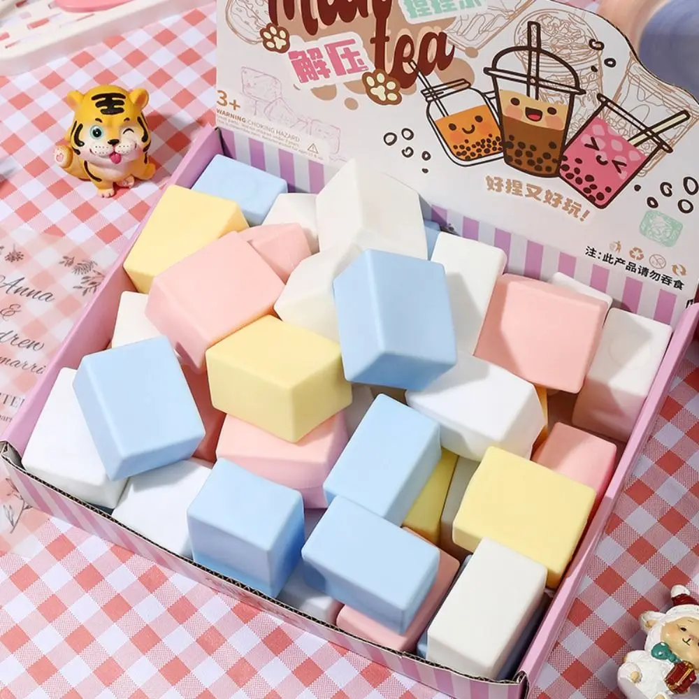 1 шт. супермягкая игрушка-антистресс тофу из термопластичной резины