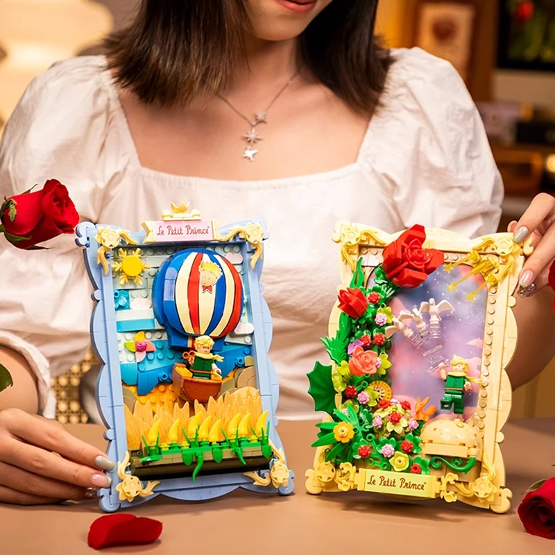 MOC Pantasy 86314 86313 Набор Строительных Блоков Creative Expert Со Стереограммой - Cornfield Rose Little