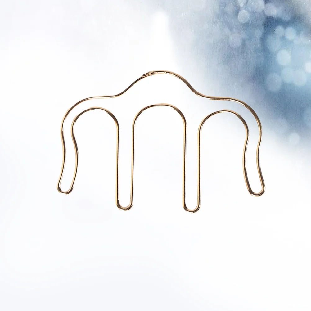 

Stylish Metal M Shaped Clip General Music Clip Metal Hollowed Bookmark(Golden)