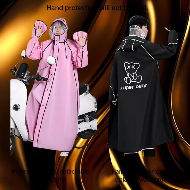 

Stay Dry and Explore the Great Outdoors with Our Electric Bike Raincoat Combo for Adult Male and Female Hikers