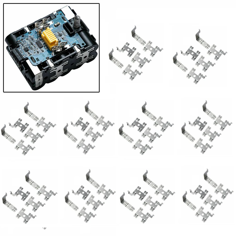 

10 Set Nickel Sheets Nickel Plated Steel For BL1830 BL1840 BL1860 Lithium Battery Pack Assembly Accessories
