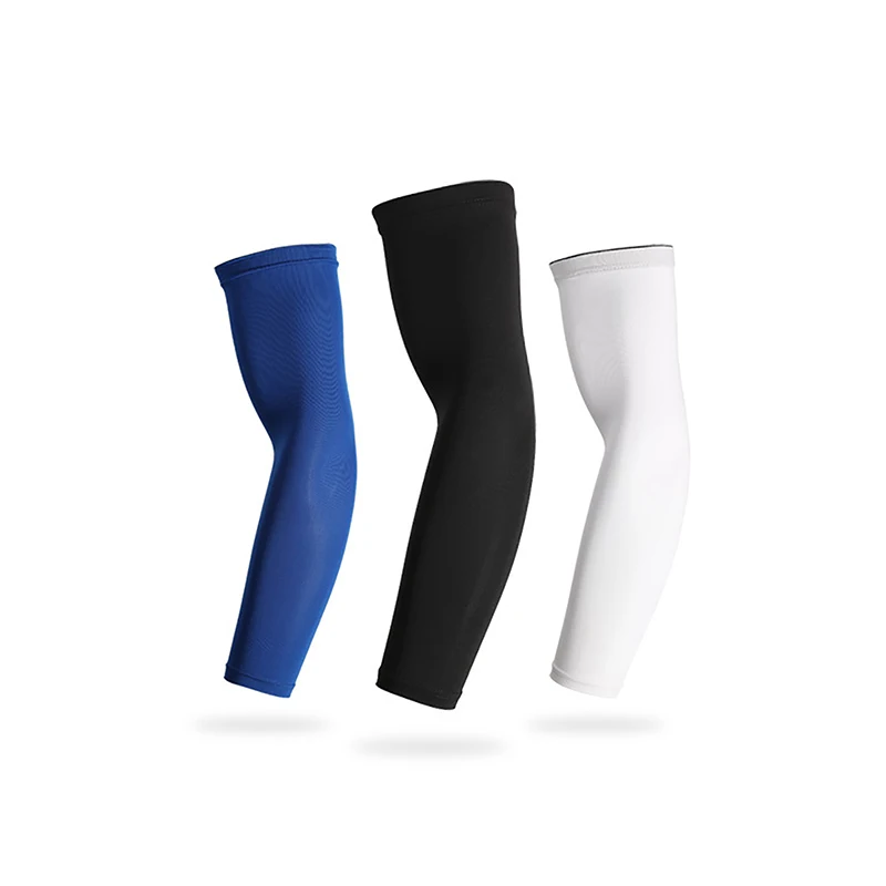 

1 Pair Breathable Quick Dry UV Protection Running Arm Sleeves Basketball Elbow Pad Fitness Armguards Sports Cycling Arm Warmers