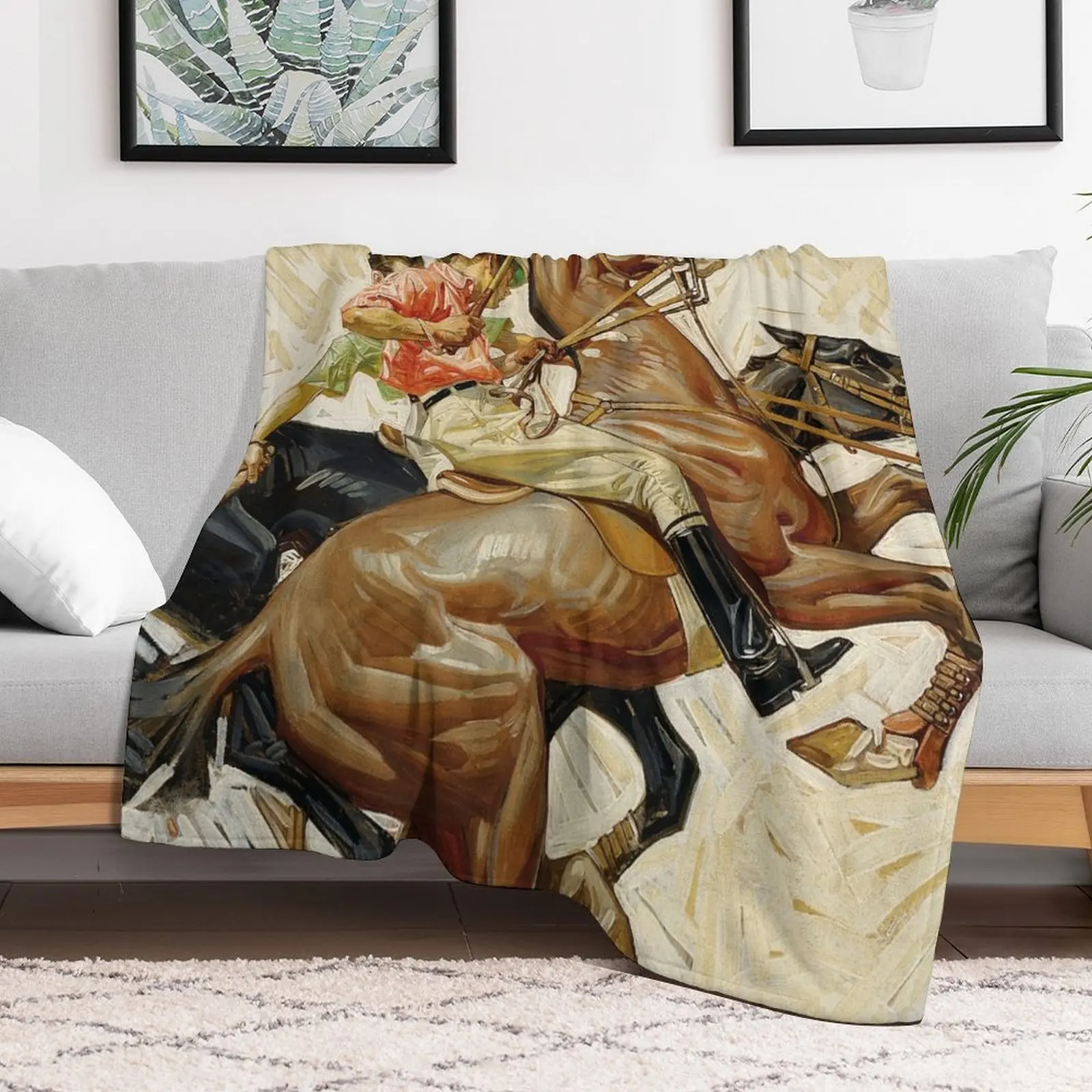 Джозеф Кристиан лейендер игроки поло на лошади реклама Kuppenheimer (1914) кидное одеяло