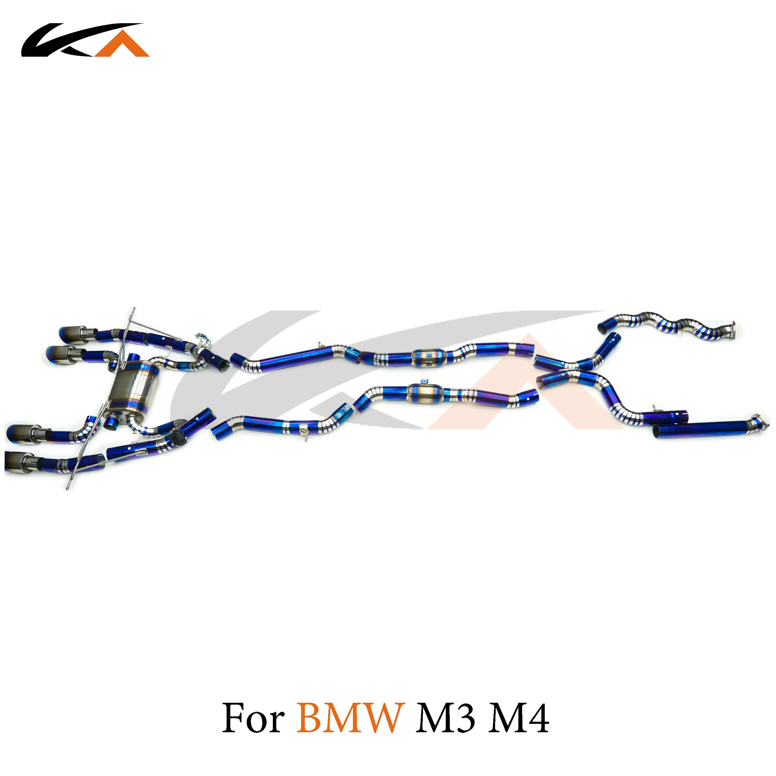 KA Детали выхлопной системы из титанового сплава Catback для BMW M3 M4 G80 G82 3 0T клапан