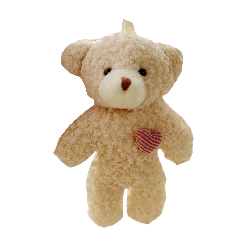 

GXMB Mini Kawaii Stuffed Bear Keychain Chrsitmas Room Decorative Accessories Suitable for Newborn Babies Bed Accompany Toy