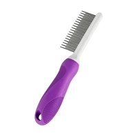 detangling pet comb with long short stainless steel teeth for removing matted furdetangler tool accessories for dog cat