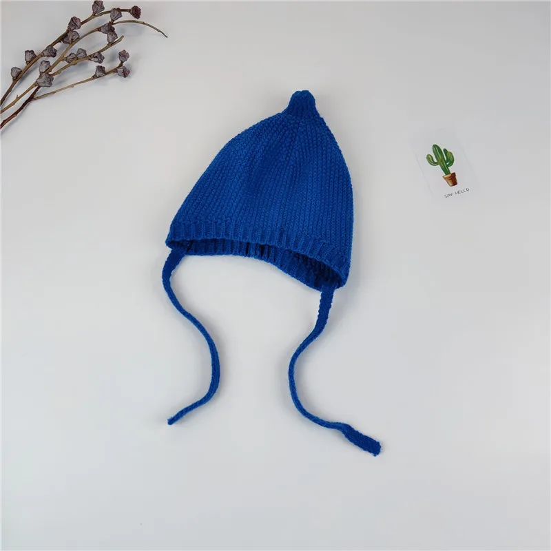 

New Winter Kids Hat for Boy Autumn Spring Children Hats for Girls Cap Pinnacle Elf Boys Hat Knit Fashion Kids Cap 3-12 Years