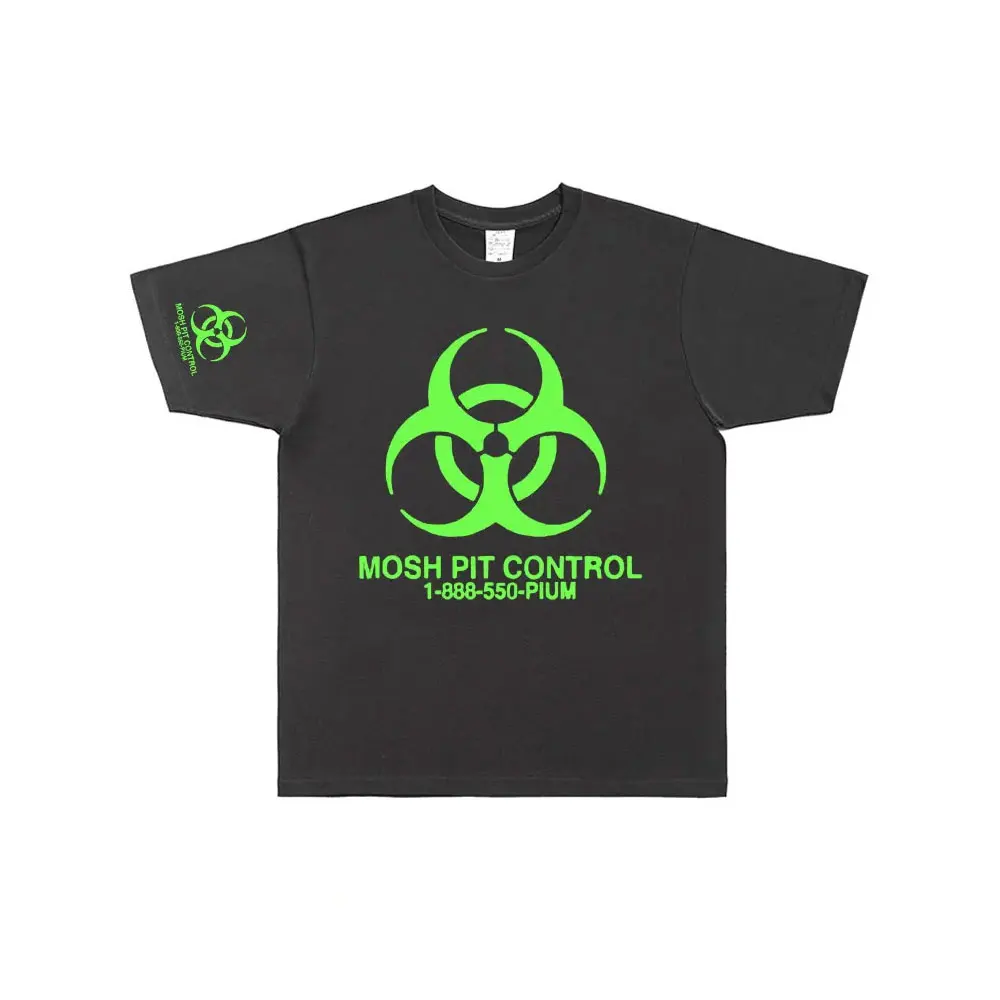 Фото Homixide Gang Mosh Pit Control футболка Playboi Carti Opium Merch футболка HXG футболки для мужчин и женщин хип-хоп большие хлопковые футболки №3