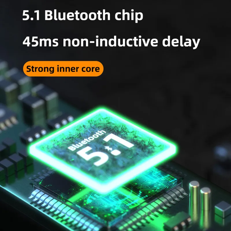 Беспроводная гарнитура 2000 мАч Bluetooth 5 1 наушники с шумоподавлением стереонаушники