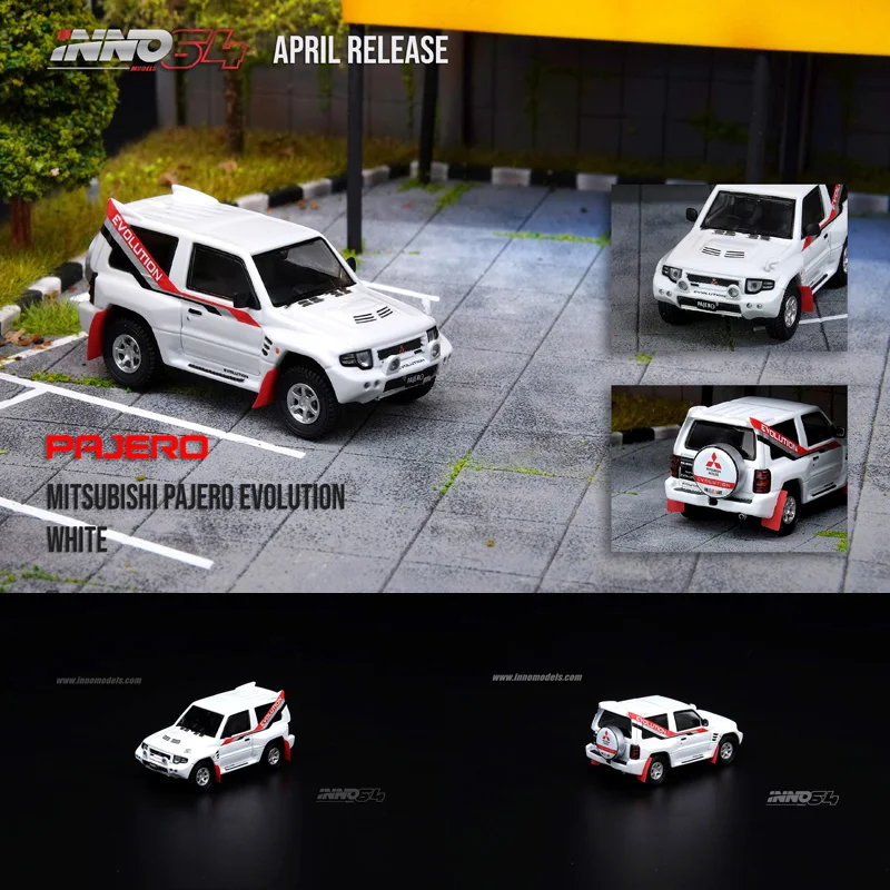 

INNO alloy car model 1:64 Mitsubishi Pajero PAJERO EVOLUTION SUV off-road vehicle model collection decoration gift