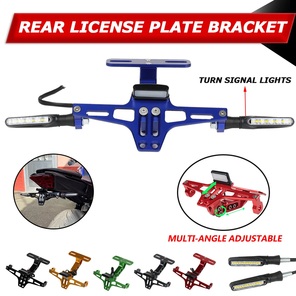 

Motorcycle Fender Eliminator Adjustable License Plate Holder Bracket LED For BMW R1200GS F850GS F750GS F850GS For Honda CB500X