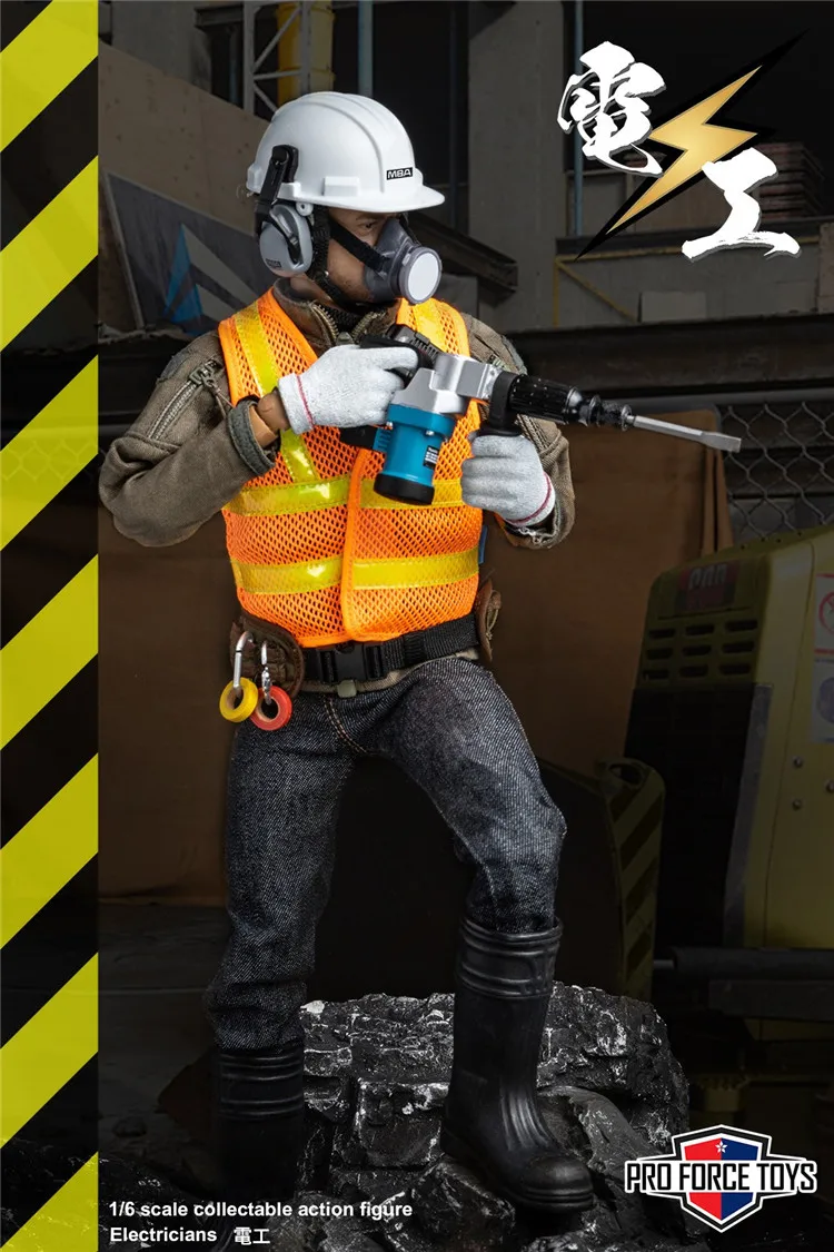 

Proforcetoys P005 1/6 The Electricians Figure Model 12'' Male Soldier Action Doll Full Set Toy