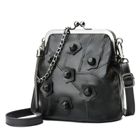 2022 mini chain sheepskin rivet tassel crossbody bag casual handbags clutch women shoulder bags