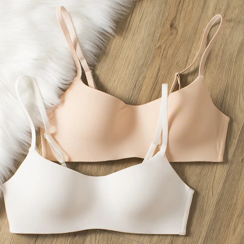 

Seamless Tube Top Bras Women Underwear Small Chest Bras Women's Upper Support Bra Non-Wire Female Sexy Lingerie Solid Intimates