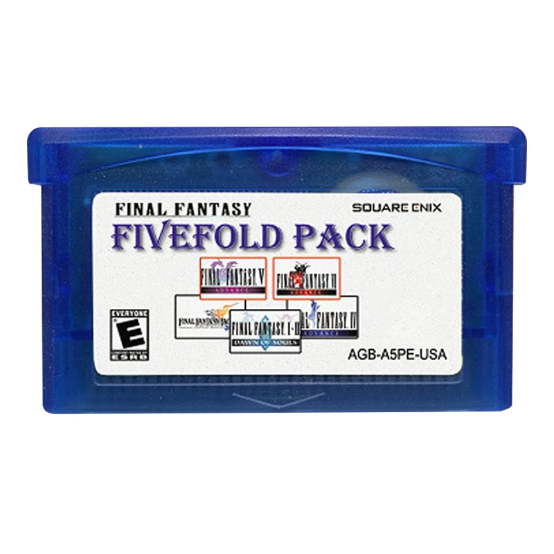 

Final Fantasy 5 In 1 GBA Series Memory Card Game Collection US Version