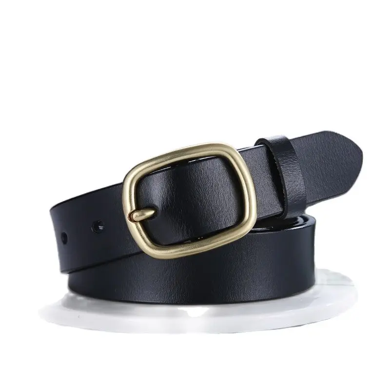 Women Genuine Leather Belt For Female Strap Casual All-match Ladies Adjustable Belts Designer High Quality Brand Womans Belt