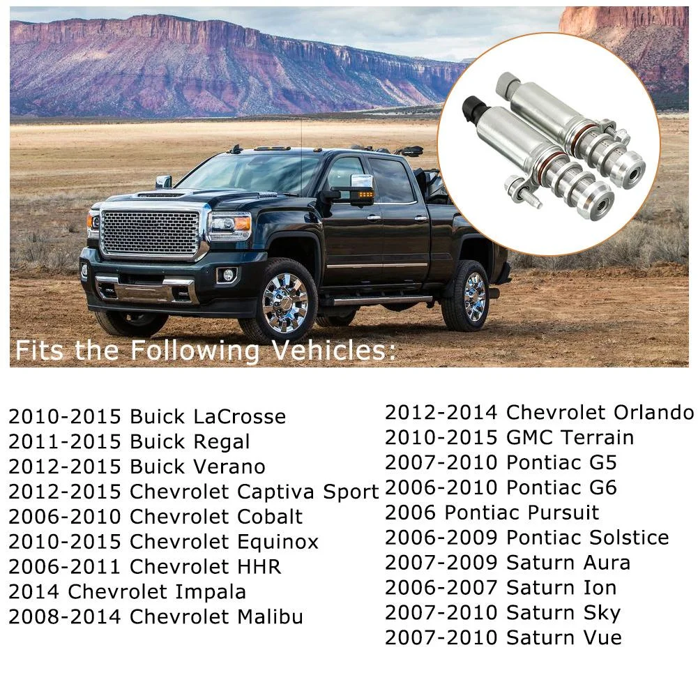 12655420 12655421 New Intake Exhaust Camshaft Actuator Solenoid Valve Kit VVT Oil Control Valve For Chevrolet GMC Buick