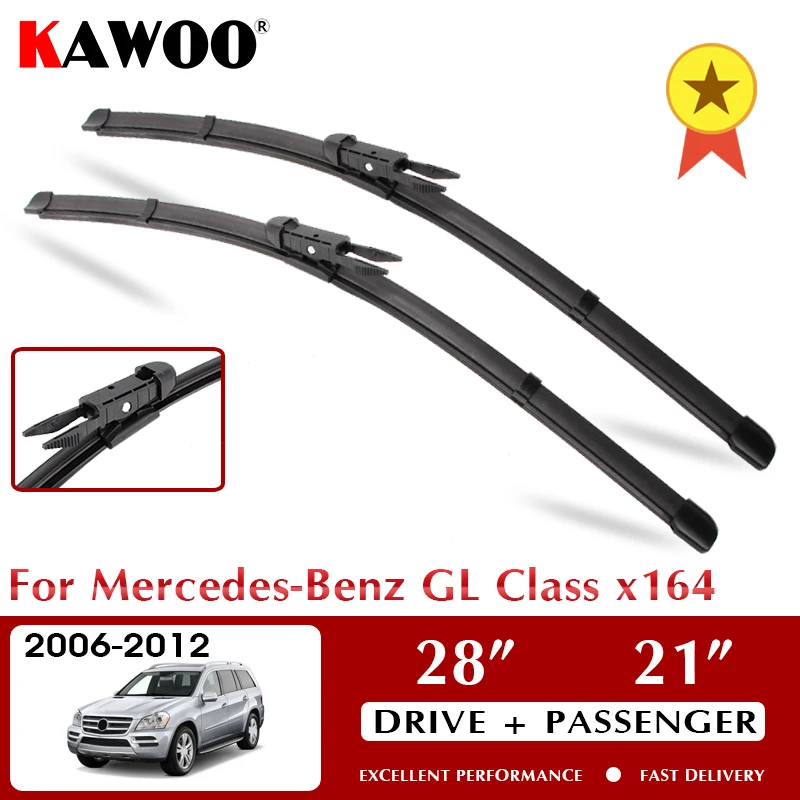 

Wiper Car Wiper Blades For Mercedes-Benz GL Class x164 2006-2012 Windshield Windscreen Front Window Accessories 28"+21" LHD RHD