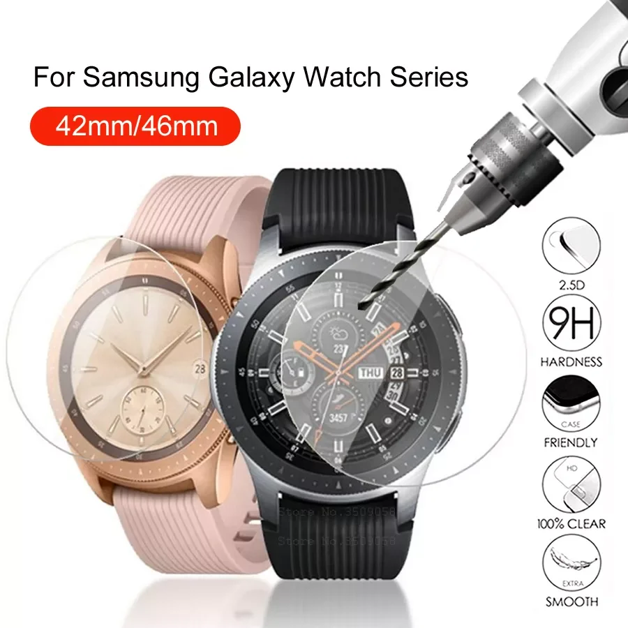 

3 Pcs tempered glass for samsung galaxy watch 42 46 mm screen protector for samsung watch 42mm 46mm protective glass film