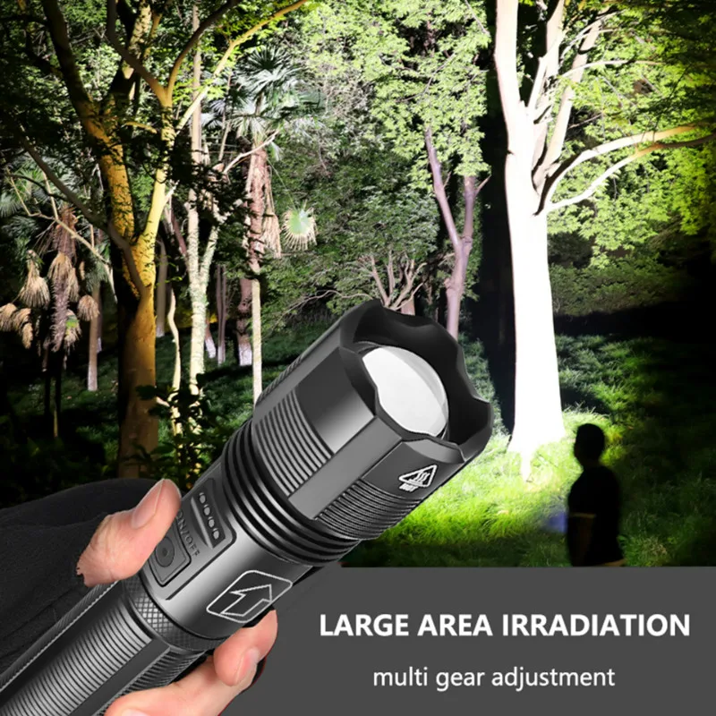 Ффонарь XHP50 XHP70 аккумуляторный 5 режимов с функцией внешнего аккумулятора