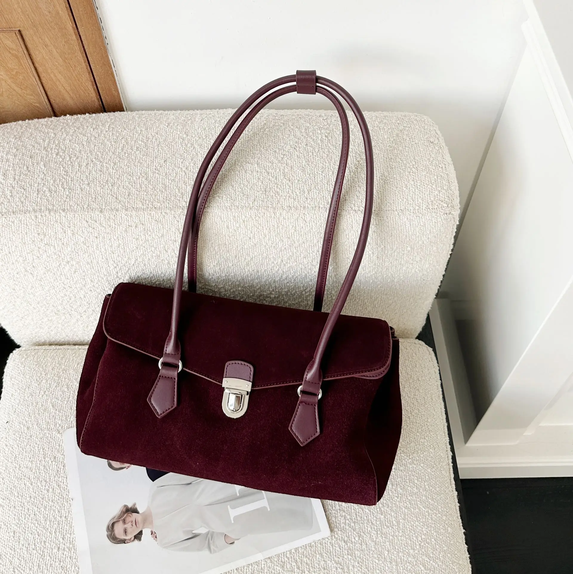 genuine leather large women shoudler bags luxury designer brand ladies coffe bag for woman handbag brown black gray