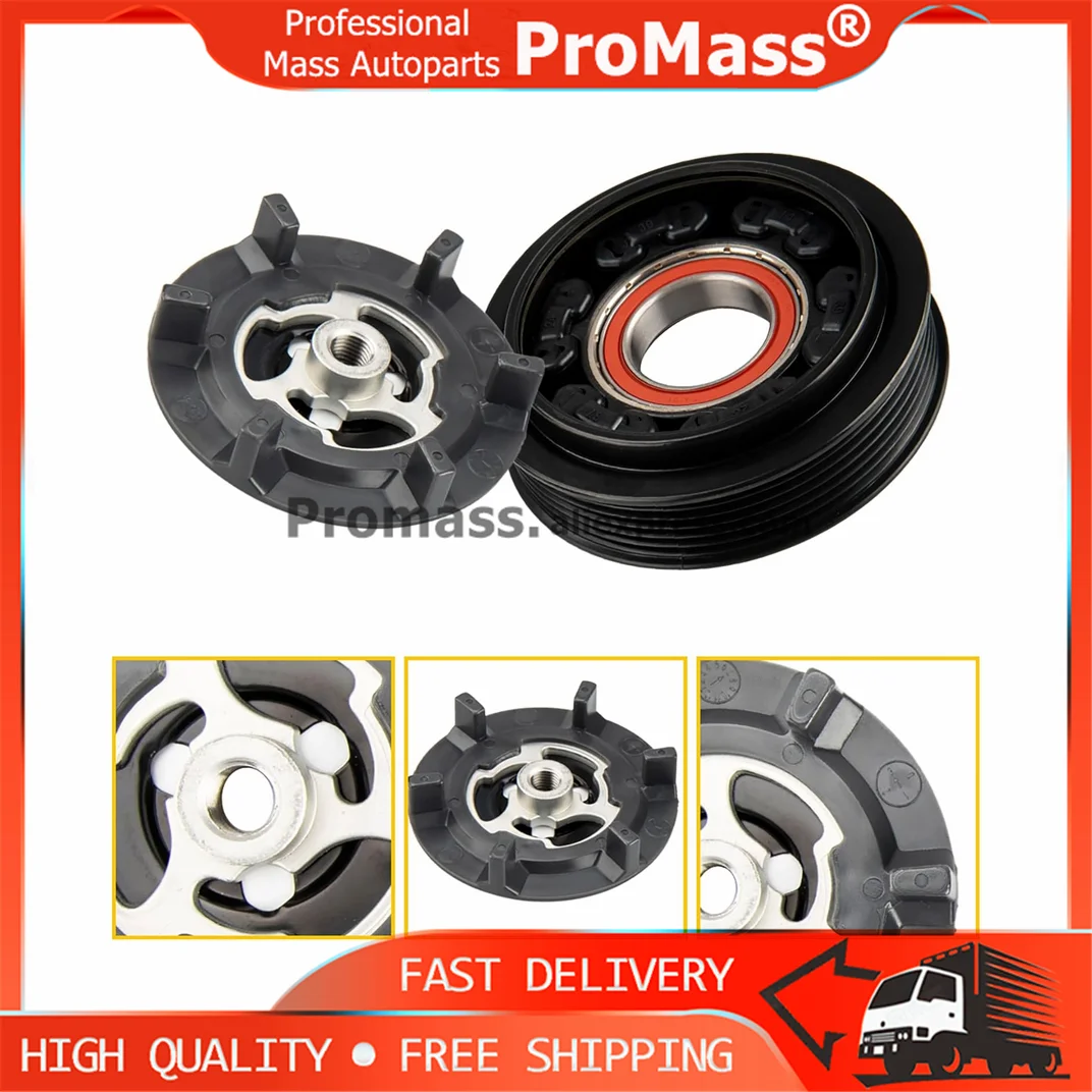 Фото Новый шкив компрессора кондиционера 6SEU14C для VW POLO, SKODA FABIA, SEAT CORDOBA, IBIZA, AUDI A2 1.4 6Q0820808 №3