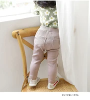 girls vertical striped casual pants cotton newborn baby leggings toddler girl trousers ribbed leggings