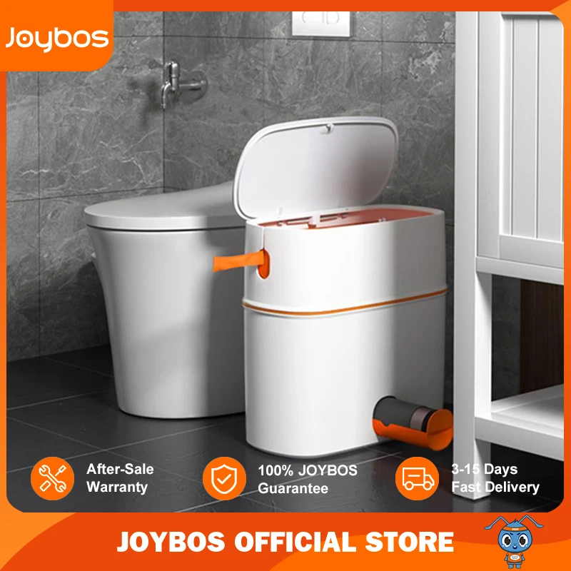 Joybos-cubo de basura impermeable con tapa, contenedor automÃ¡tico portÃ¡til, caja de almacenamiento...