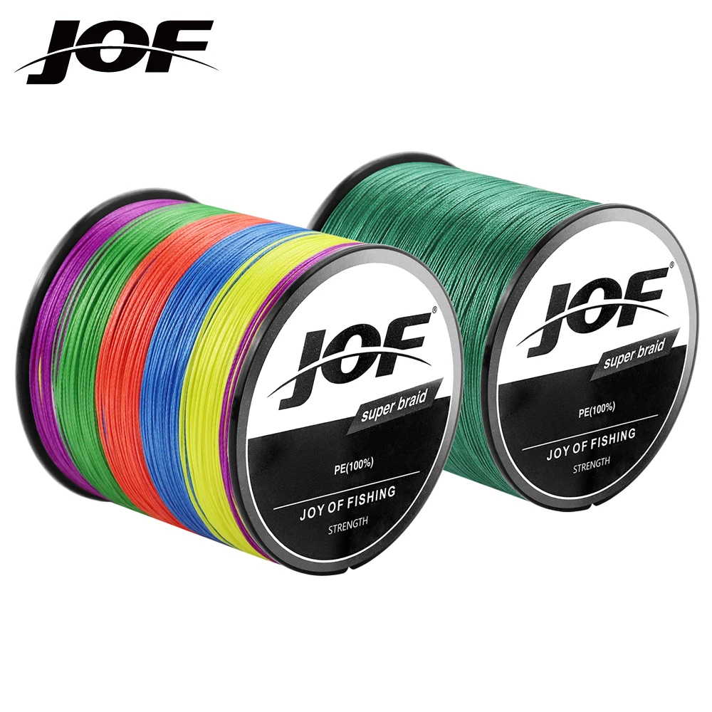 

JOF X12 X9 1000M 500M 300M Braided Fishing Lines 12/9 Weaves 28.6-149.9LB Smooth PE Multifilament Line for Sea Fishing