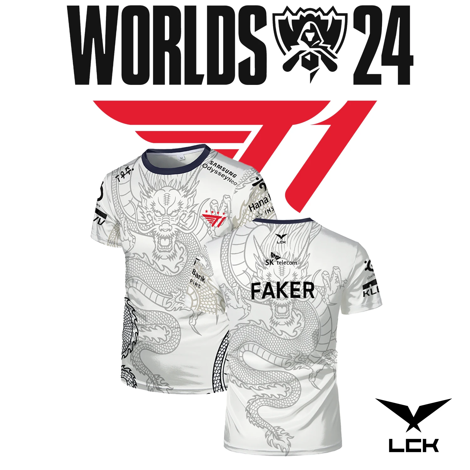T1 E-Sports Club Faker футболка полиэстер