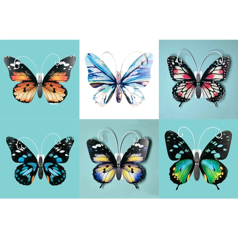 

Butterfly Shape Wall Hook Wrought Iron Metal Storage Hanger Hooks Rack for Home Bedroom Bathroom Clothes Coat Towel