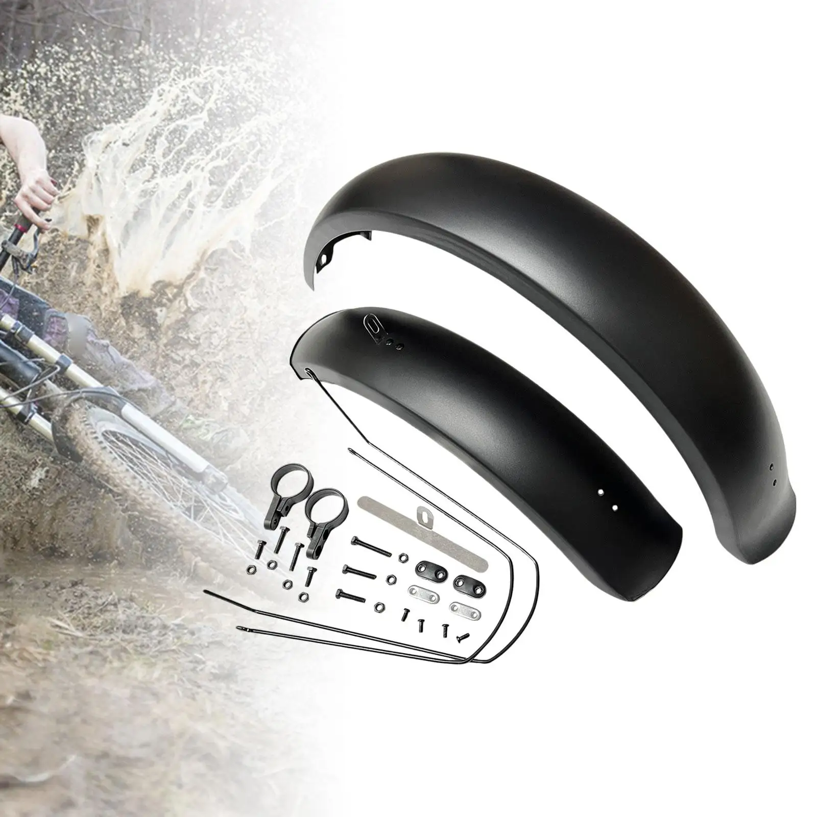 Велосипедный брызговик передний и задний комплект полное покрытие велосипедные