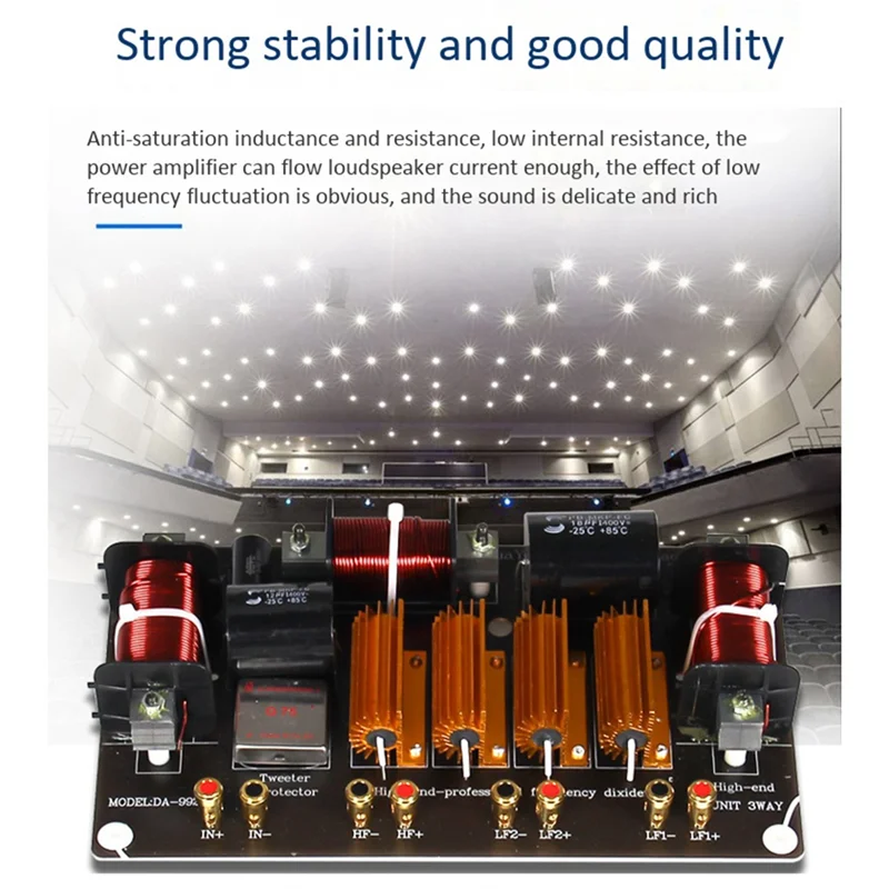 Кроссовер динамика высокой мощности 1500 Вт 3-полосный делитель частоты High-Low 8 Ом
