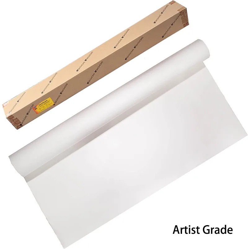 

Baohong Artist Grade Watercolor Paper Roll 51.18-inch X 10-Meters - Natural White 100% Cotton Paper - 140lb /300g Aquarelles