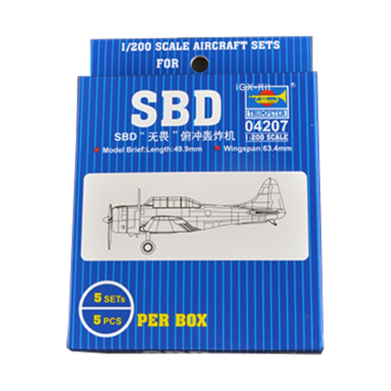 

Trumpeter 04207 1/200 Scale US SBD Dauntless Dive Bomber For Aircraft Carrier Military Toy Plastic Assembly Model Building Kit