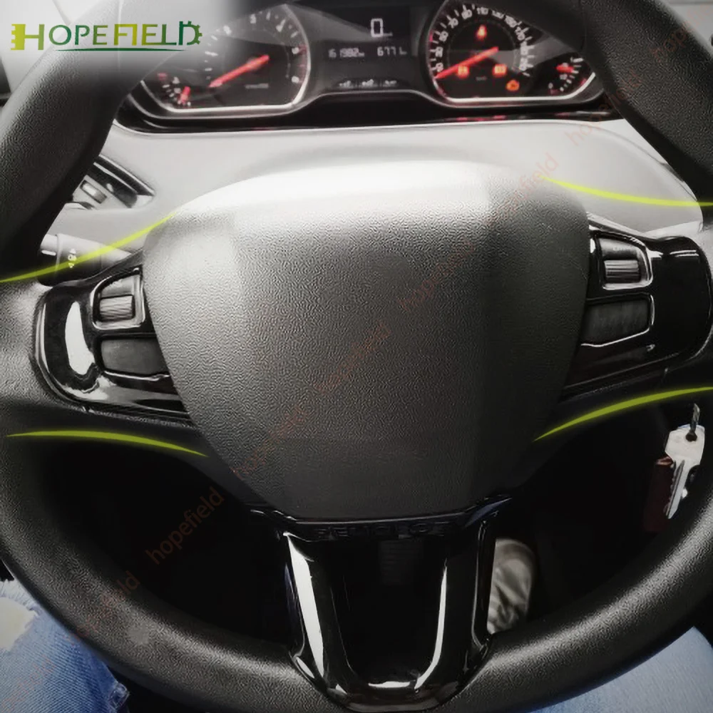 

Наклейка для Peugeot 2008 208 2014 2015 2016 2017 2018, аксессуары для интерьера из АБС-пластика