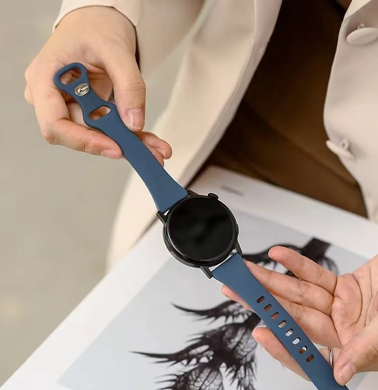 Ремешок популярный для Samsung Galaxy Watch 4 5 40/44 мм 45 классический 42/46 Huawei - Цена: 256