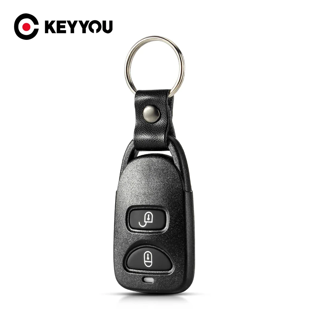 

KEYYOU для Hyundai Accent Santa Fe Tucson 3 2 + 1 кнопка, автомобильный бесключевой доступ, чехол для дистанционного ключа, брелок KIA SOUL
