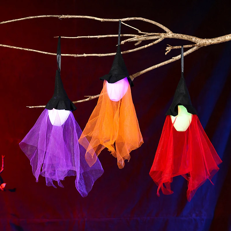 1 шт. летающий призрак на Хэллоуин светящийся страшный украшение елочные